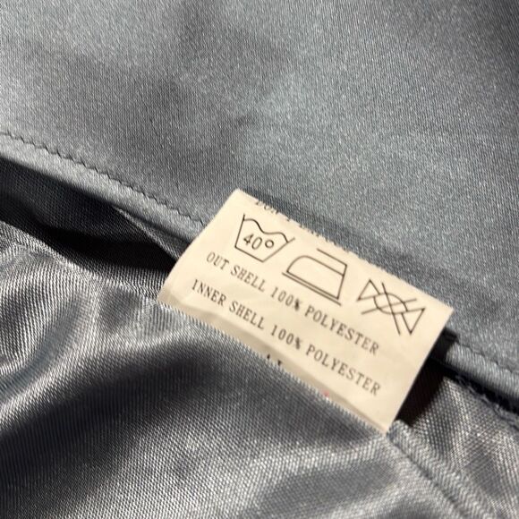 Revelry Jade Satin Charmeuse One -Shoulder Maxi Dress French Blue 2 - Picture 14 of 15